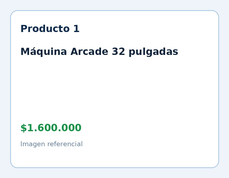 Máquina Arcade 32 pulgadas