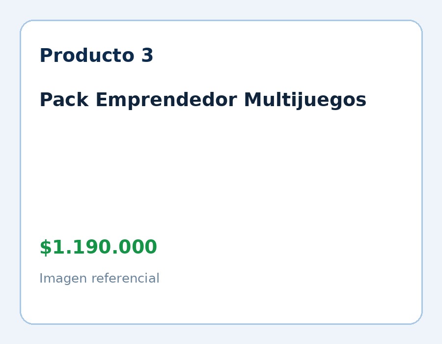 Pack Emprendedor Multijuegos